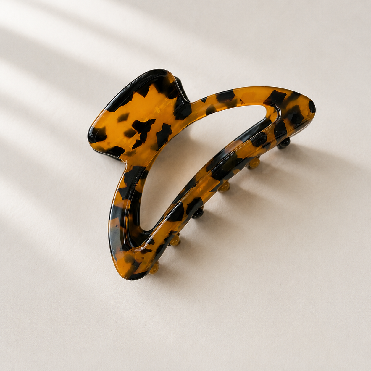 Amber Tortoise Shell Claw Clip  | Medium